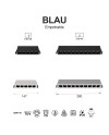 BLAU * FOCO EMPOTRAR 5L 12W  3000K NEGRO